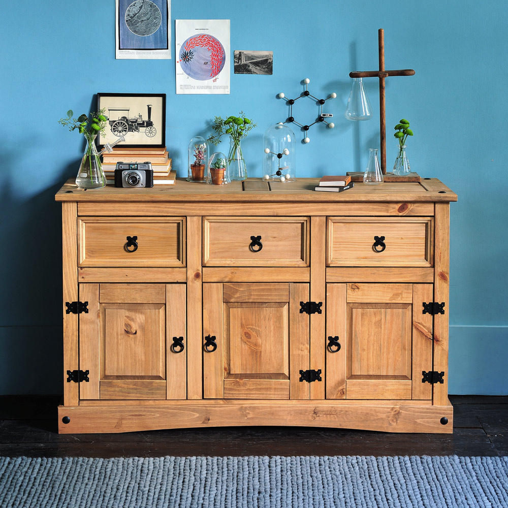 Low Priced Solid Pine Sideboards And Natural Pine Sideboards